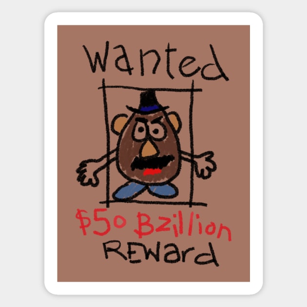 Wanted Sticker by rebeccaariel